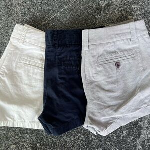 J. Crew Lot of 3 Size 2 Chino Shorts EUC
